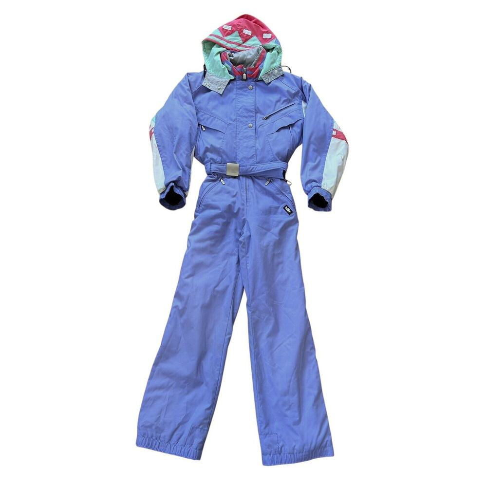 Killy Ski Snow Full Body Suit Women Size 4 Purple Gorpcore Outdoor Vintage Retro